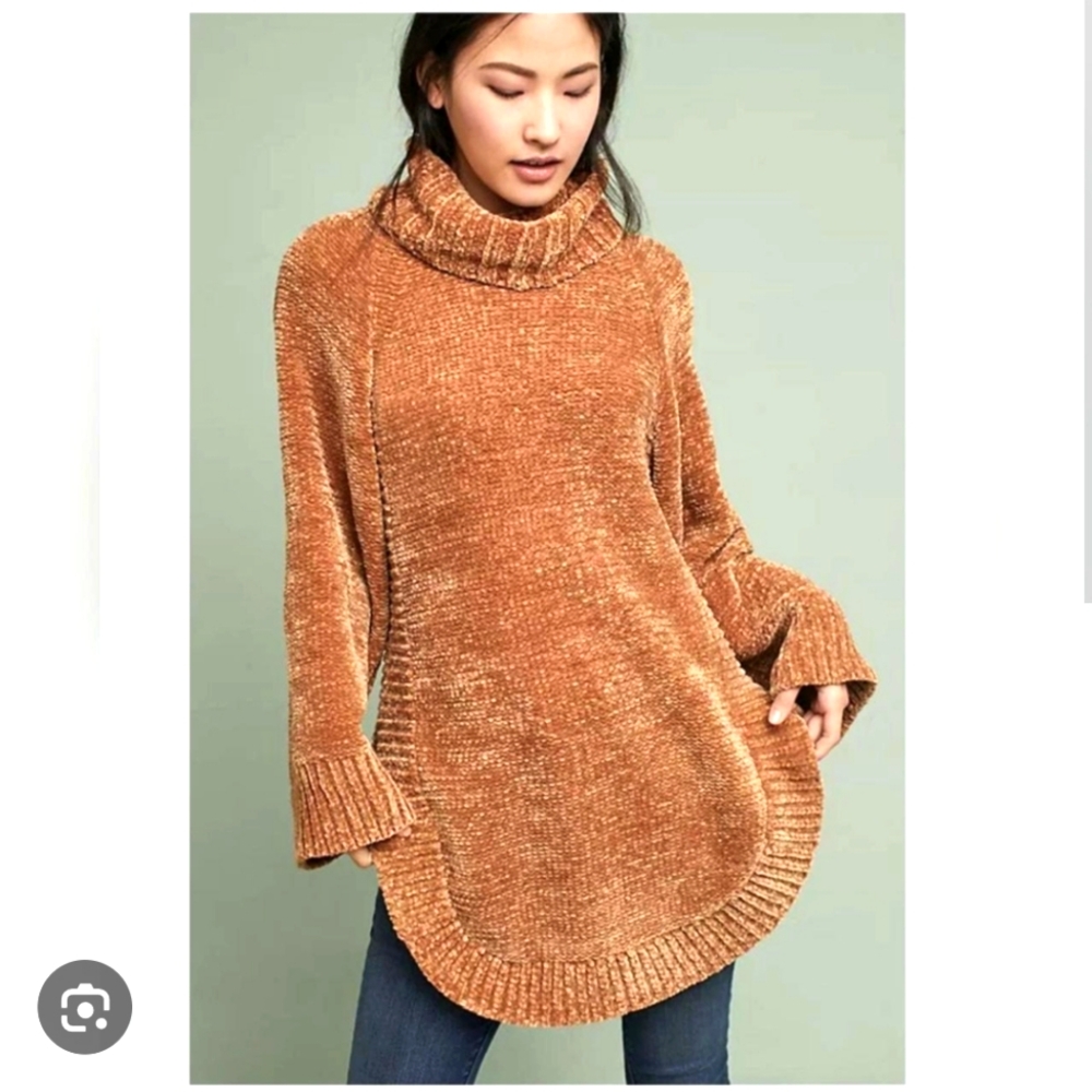 Anthropologie Moth benilda chenille sweater S